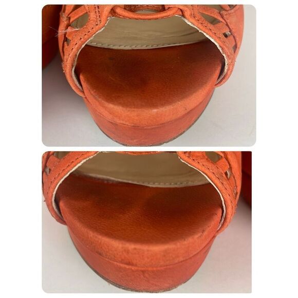 Vera Wang Lace Up Slingback Platform Heeled Sandals 7 - Picture 7 of 15